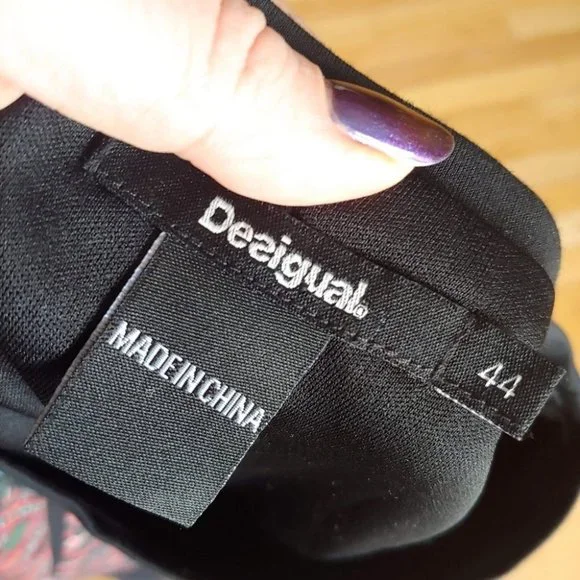 [SOLD] Desigual Birmania Woven Sleeveless Geometric Design Shift Dress - Picture 9 of 16